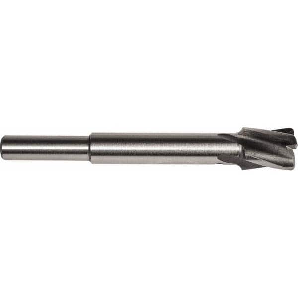 Union Butterfield - 7/8" Diam, 1/4" Shank, Diam, 4 Flutes, Straight Shank, Interchangeable Pilot Counterbore - Eagle Tool & Supply