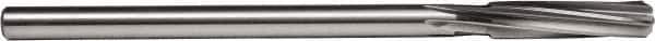 Union Butterfield - 31/64" High Speed Steel 6 Flute Chucking Reamer - Spiral Flute, 0.4355" Straight Shank, 2" Flute Length, 8" OAL - Eagle Tool & Supply