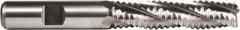 Union Butterfield - 1/2" Diam, 2" LOC, 4 Flute Cobalt Roughing & Finishing Square End Mill - Uncoated, 4" OAL, 1/2" Shank Diam, Weldon Shank, 30° Helix, Non-Centercutting, Long Length - Eagle Tool & Supply