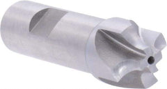 Union Butterfield - 3/16" Radius, 7/8" Mill Diam, 4 Flute High Speed Steel Corner Rounding End Mill - Single End, Uncoated, 3/8" Tip Diam, 3-1/8" OAL, 3/4" Shank Diam - Eagle Tool & Supply