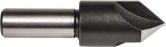 Union Butterfield - 5/8" Head Diam, 3/8" Shank Diam, 3 Flute 82° High Speed Steel Countersink - Bright Finish, 2-1/4" OAL, Single End, Straight Shank, Right Hand Cut - Eagle Tool & Supply