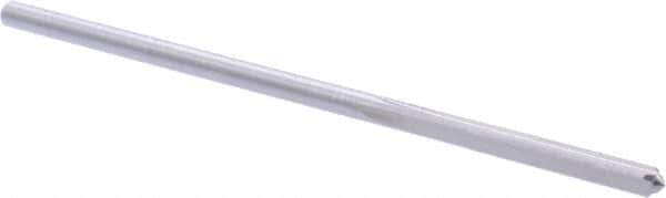 Union Butterfield - 1/8" High Speed Steel 4 Flute Chucking Reamer - Straight Flute, 0.119" Straight Shank, 7/8" Flute Length, 3-1/2" OAL - Eagle Tool & Supply
