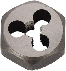 Union Butterfield - M14x2.00 Metric Coarse Thread, 1-1/16" Hex, Right Hand Thread, Hex Rethreading Die - Chromium Steel, 1/2" Thick, Series 2325M - Exact Industrial Supply