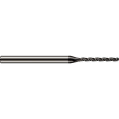 Harvey Tool - 1/16" Diam, 3/4" LOC, 3 Flute Solid Carbide Ball End Mill - Exact Industrial Supply