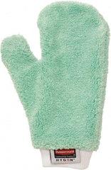 Rubbermaid - 11.9" Long Microfiber Cleaning & Dusting Mitt - Green, for Dusting - Eagle Tool & Supply