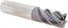 M.A. Ford - 3/4", 5 Flute, Single End, Solid Carbide, 1/8" Corner Radius End Mill - 4" OAL, 38° Helix, Right Hand Flute, 1-1/2" LOC, Right Hand Cut - Eagle Tool & Supply