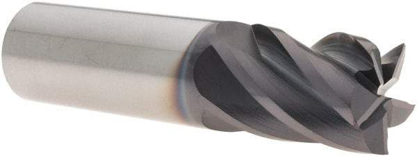 M.A. Ford - 1", 1-1/2" LOC, 1" Shank Diam, 4" OAL, 5 Flute, Solid Carbide Square End Mill - Single End, ALtima Finish, 38° Helix, Centercutting, Right Hand Cut, Right Hand Flute, Series 178 - Eagle Tool & Supply