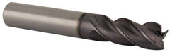 M.A. Ford - 7/16", 1" LOC, 7/16" Shank Diam, 2-3/4" OAL, 4 Flute, Solid Carbide Square End Mill - Single End, ALtima Finish, 35/38° Helix, Centercutting, Right Hand Cut, Right Hand Flute, Series 177 - Eagle Tool & Supply