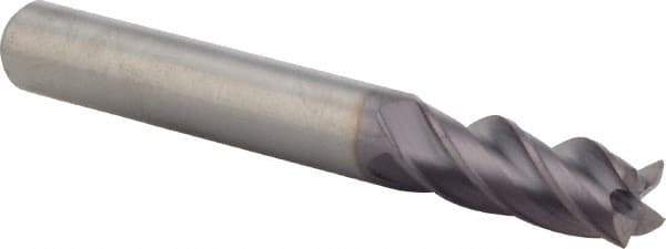 M.A. Ford - 5/16", 4 Flute, Single End, Solid Carbide, 0.015" Corner Radius End Mill - 2-1/2" OAL, 35/38° Helix, Right Hand Flute, 13/16" LOC, Right Hand Cut - Eagle Tool & Supply