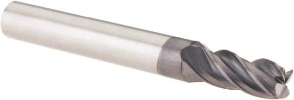M.A. Ford - 9/32", 4 Flute, Single End, Solid Carbide, 0.03" Corner Radius End Mill - 2-1/2" OAL, 35/38° Helix, Right Hand Flute, 5/16" LOC, Right Hand Cut - Eagle Tool & Supply