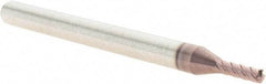 M.A. Ford - 1/8", 4 Flute, Single End, Solid Carbide, 0.02" Corner Radius End Mill - 3" OAL, 45° Helix, Right Hand Flute, 3/8" LOC, Right Hand Cut - Eagle Tool & Supply