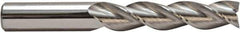 M.A. Ford - 5/16", 5/16" LOC, 5/16" Shank Diam, 4" OAL, 3 Flute, Solid Carbide Square End Mill - Single End, ALtima Finish, Spiral Flute, 36° Helix, Centercutting, Right Hand Cut, Right Hand Flute - Eagle Tool & Supply