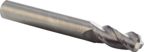 M.A. Ford - 8mm, 3 Flute, Single End, Solid Carbide, 2mm Corner Radius End Mill - 64mm OAL, 36° Helix, Right Hand Flute, 19mm LOC, Right Hand Cut - Eagle Tool & Supply