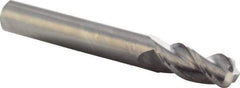 M.A. Ford - 8mm, 3 Flute, Single End, Solid Carbide, 2mm Corner Radius End Mill - 64mm OAL, 36° Helix, Right Hand Flute, 19mm LOC, Right Hand Cut - Eagle Tool & Supply