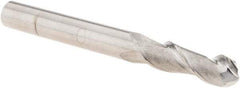 M.A. Ford - 1/4" Diam, 3/4" LOC, 2 Flute Solid Carbide Ball End Mill - Single End, 2-1/2" OAL, 1/4" Shank Diam, Spiral Flute - Eagle Tool & Supply