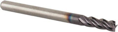 M.A. Ford - 3mm, 6mm LOC, 3mm Shank Diam, 38mm OAL, 4 Flute, Solid Carbide Square End Mill - Single End, ALtima Finish, 35/38° Helix, Centercutting, Right Hand Cut, Right Hand Flute, Series 177 - Eagle Tool & Supply