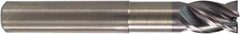 M.A. Ford - 5mm, 8mm LOC, 6mm Shank Diam, 57mm OAL, 4 Flute, Solid Carbide Square End Mill - Single End, ALtima Finish, 35/38° Helix, Centercutting, Right Hand Cut, Right Hand Flute, Series 177S - Eagle Tool & Supply