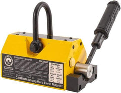 Mag-Mate - 800 Lb Load Capacity, Magnetic Lifter - 8-7/8" High x 3-5/8" Wide, 3" Head/Holder Diam, 2 Poles, For Use with Flat & Round Ferrous Metal - Eagle Tool & Supply