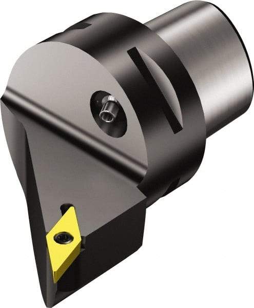 Sandvik Coromant - Right Hand Cut, Size C5, VBMT 11 02 04 & VBMT 2(1.5)1 Insert Compatiblity, Internal Modular Turning & Profiling Cutting Unit Head - 35mm Ctr to Cutting Edge, 60mm Head Length, Through Coolant, Series CoroTurn 107 - Eagle Tool & Supply