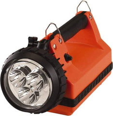 Streamlight - White LED Bulb, 540 Lumens, Spotlight/Lantern Flashlight - Orange Plastic Body, 1 6V Battery Included - Eagle Tool & Supply