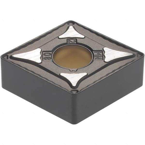 Kennametal - CNMG542 MN Grade KCP10 Carbide Turning Insert - TiCN/Al2O3 Finish, 80° Diamond, 5/8" Inscr Circle, 1/4" Thick, 1/32" Corner Radius - Eagle Tool & Supply