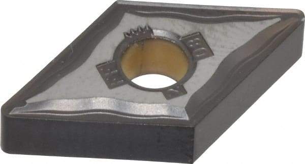 Kennametal - DNMG432 FF Grade KCP05 Carbide Turning Insert - TiCN/Al2O3 Finish, 55° Diamond, 1/2" Inscr Circle, 3/16" Thick, 1/32" Corner Radius - Eagle Tool & Supply