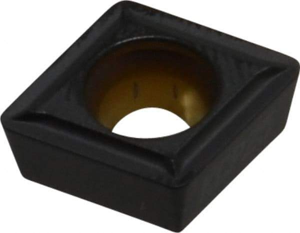 Kennametal - CPMT32.52 LF Grade KCP25 Carbide Turning Insert - TiCN/Al2O3 Finish, 80° Diamond, 3/8" Inscr Circle, 5/32" Thick, 1/32" Corner Radius - Eagle Tool & Supply