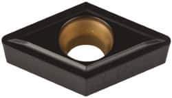 Kennametal - DCMT32.52 LF Grade KCP25 Carbide Turning Insert - TiCN/Al2O3 Finish, 55° Diamond, 3/8" Inscr Circle, 5/32" Thick, 1/32" Corner Radius - Eagle Tool & Supply
