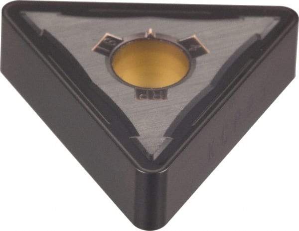 Kennametal - TNMG544 RN Grade KCP10 Carbide Turning Insert - TiCN/Al2O3 Finish, 60° Triangle, 5/8" Inscr Circle, 1/4" Thick, 1/16" Corner Radius - Eagle Tool & Supply