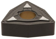Kennametal - WNMG432 MN Grade KCP40 Carbide Turning Insert - TiCN/Al2O3 Finish, 80° Trigon, 1/2" Inscr Circle, 3/16" Thick, 1/32" Corner Radius - Eagle Tool & Supply