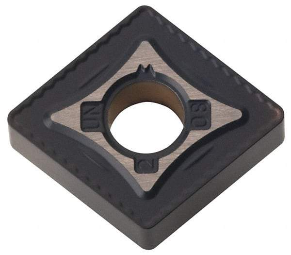 Kennametal - CNMG432 UN Grade KCK15 Carbide Turning Insert - TiCN/Al2O3 Finish, 80° Diamond, 1/2" Inscr Circle, 3/16" Thick, 1/32" Corner Radius - Eagle Tool & Supply