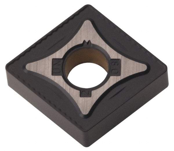 Kennametal - CNMG542 UN Grade KCK20 Carbide Turning Insert - TiCN/Al2O3 Finish, 80° Diamond, 5/8" Inscr Circle, 1/4" Thick, 1/32" Corner Radius - Eagle Tool & Supply