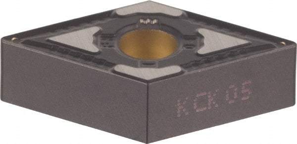 Kennametal - DNMG332 FN Grade KCP10 Carbide Turning Insert - TiCN/Al2O3 Finish, 55° Diamond, 3/8" Inscr Circle, 3/16" Thick, 1/32" Corner Radius - Eagle Tool & Supply