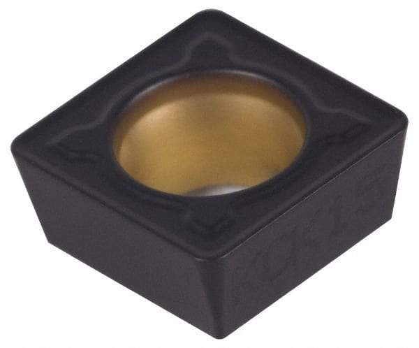 Kennametal - SPMT32.52 MF Grade KCK20 Carbide Turning Insert - TiCN/Al2O3 Finish, 90° Square, 3/8" Inscr Circle, 5/32" Thick, 1/32" Corner Radius - Eagle Tool & Supply