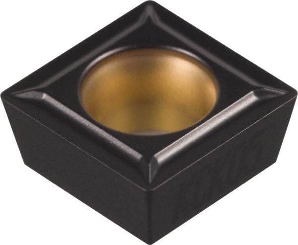 Kennametal - SPMT32.52 LF Grade KCP25 Carbide Turning Insert - TiCN/Al2O3 Finish, 90° Square, 3/8" Inscr Circle, 5/32" Thick, 1/32" Corner Radius - Eagle Tool & Supply