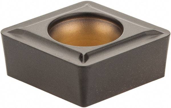 Kennametal - CCMT32.52 LF Grade KCP10 Carbide Turning Insert - TiCN/Al2O3 Finish, 80° Diamond, 3/8" Inscr Circle, 5/32" Thick, 1/32" Corner Radius - Eagle Tool & Supply