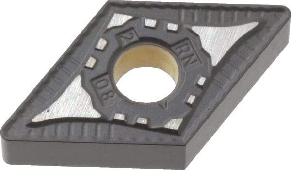 Kennametal - DNMG432 RN Grade KCP10 Carbide Turning Insert - TiCN/Al2O3 Finish, 55° Diamond, 1/2" Inscr Circle, 3/16" Thick, 1/32" Corner Radius - Eagle Tool & Supply