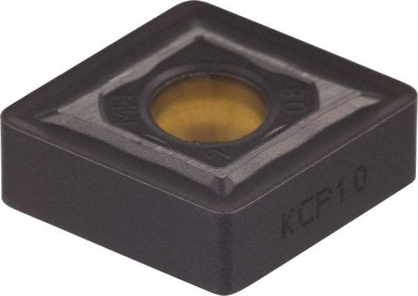 Kennametal - CNMG432 MW Grade KCP10 Carbide Turning Insert - TiCN/Al2O3 Finish, 80° Diamond, 1/2" Inscr Circle, 3/16" Thick, 1/32" Corner Radius - Eagle Tool & Supply