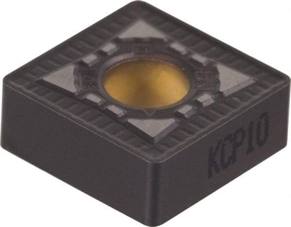 Kennametal - SNMG644 RN Grade KCP10 Carbide Turning Insert - TiCN/Al2O3 Finish, 90° Square, 3/4" Inscr Circle, 1/4" Thick, 1/16" Corner Radius - Eagle Tool & Supply