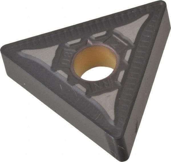 Kennametal - TNMG432 RN Grade KCP25 Carbide Turning Insert - TiCN/Al2O3 Finish, 60° Triangle, 1/2" Inscr Circle, 3/16" Thick, 1/32" Corner Radius - Eagle Tool & Supply