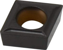 Kennametal - CCMT32.51 LF Grade KCP25 Carbide Turning Insert - TiCN/Al2O3 Finish, 80° Diamond, 3/8" Inscr Circle, 5/32" Thick, 1/64" Corner Radius - Eagle Tool & Supply