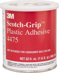 3M - 32 Fluid Ounce Container, Clear, Can Synthetic Resin Construction Adhesive - Series 4475 - Eagle Tool & Supply