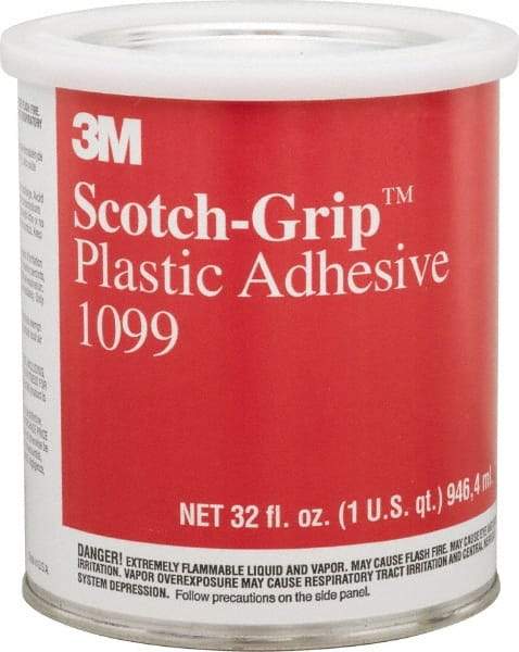 3M - 32 Fluid Ounce Container, Tan, Can Synthetic Rubber Construction Adhesive - Series 1099 - Eagle Tool & Supply