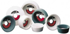 Camel Grinding Wheels - 5" Diam, 1-1/4" Hole Size, 1-3/4" Overall Thickness, 60 Grit, Type 11 Tool & Cutter Grinding Wheel - Medium Grade, Aluminum Oxide, J Hardness, Vitrified Bond, 5,348 RPM - Eagle Tool & Supply