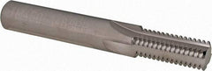 Scientific Cutting Tools - 1/2-14, 3/4-14 Thread, 1/2" Shank Diam, Bright Coating, Solid Carbide Straight Flute Thread Mill - 4 Flutes, 3-1/2" OAL, 1/2" Min Noml Diameter - Eagle Tool & Supply