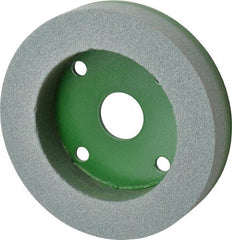 Camel Grinding Wheels - 6" Diam, 1" Hole Size, 1" Overall Thickness, 100 Grit, Type 50 Tool & Cutter Grinding Wheel - Fine Grade, Silicon Carbide, I Hardness, Vitrified Bond, 3,450 RPM - Eagle Tool & Supply