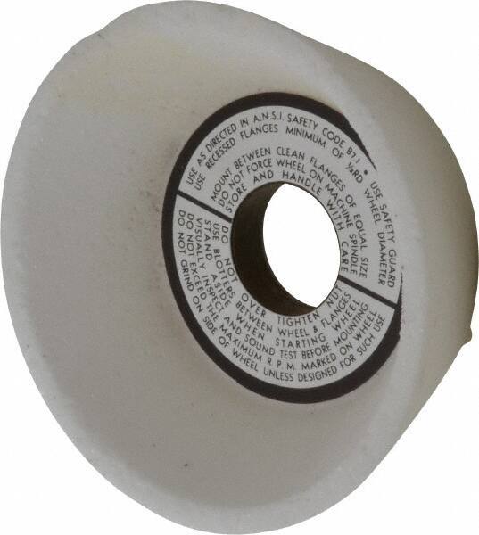 Grier Abrasives - 5" Diam, 1-1/4" Hole Size, 1-3/4" Overall Thickness, 46 Grit, Type 11 Tool & Cutter Grinding Wheel - Medium Grade, Aluminum Oxide, G Hardness, Vitrified Bond, 4,966 RPM - Eagle Tool & Supply