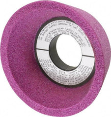 Grier Abrasives - 4" Diam, 1-1/4" Hole Size, 2-1/8" Overall Thickness, 46 Grit, Type 11 Tool & Cutter Grinding Wheel - Coarse Grade, Aluminum Oxide, K Hardness, Vitrified Bond, 6,207 RPM - Eagle Tool & Supply
