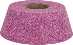 Grier Abrasives - 4" Diam, 1-1/4" Hole Size, 2-3/16" Overall Thickness, 60 Grit, Type 11 Tool & Cutter Grinding Wheel - Medium Grade, Aluminum Oxide, K Hardness, Vitrified Bond, 6,207 RPM - Eagle Tool & Supply