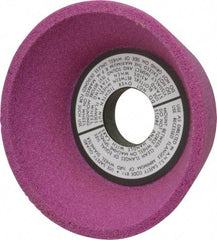 Grier Abrasives - 5" Diam, 1-1/4" Hole Size, 2-3/16" Overall Thickness, 60 Grit, Type 11 Tool & Cutter Grinding Wheel - Medium Grade, Aluminum Oxide, J Hardness, Vitrified Bond, 4,966 RPM - Eagle Tool & Supply